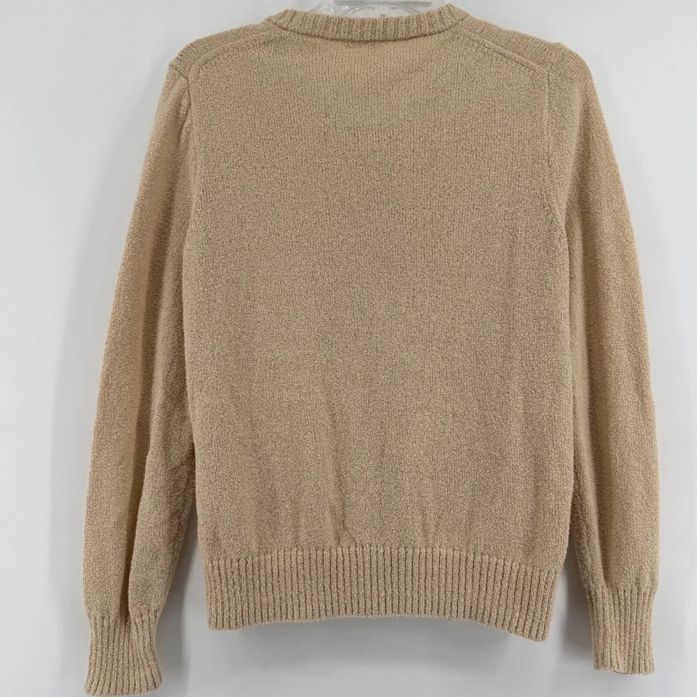 Alex Mill Cardigan Womens Medium Tan Cotton Blend Knit‎ Button Front Pocket